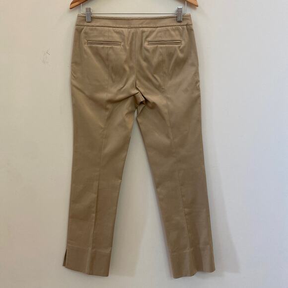 Tory Burch Trouser Pants Tessa Khaki Tan Relaxed Preppy Dress Work Size 4 - Picture 3 of 5
